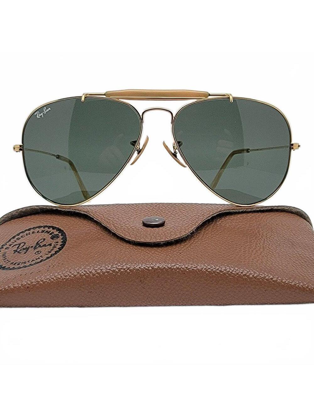 Vintage Ray Ban B&L Outdoorsman Aviator Sunglasses Arista Gold Frame G-15 USA